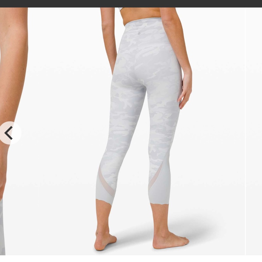 Lululemon Wunder Under High-Rise Crop 23" *Updated Scallop Full-On Luxtreme